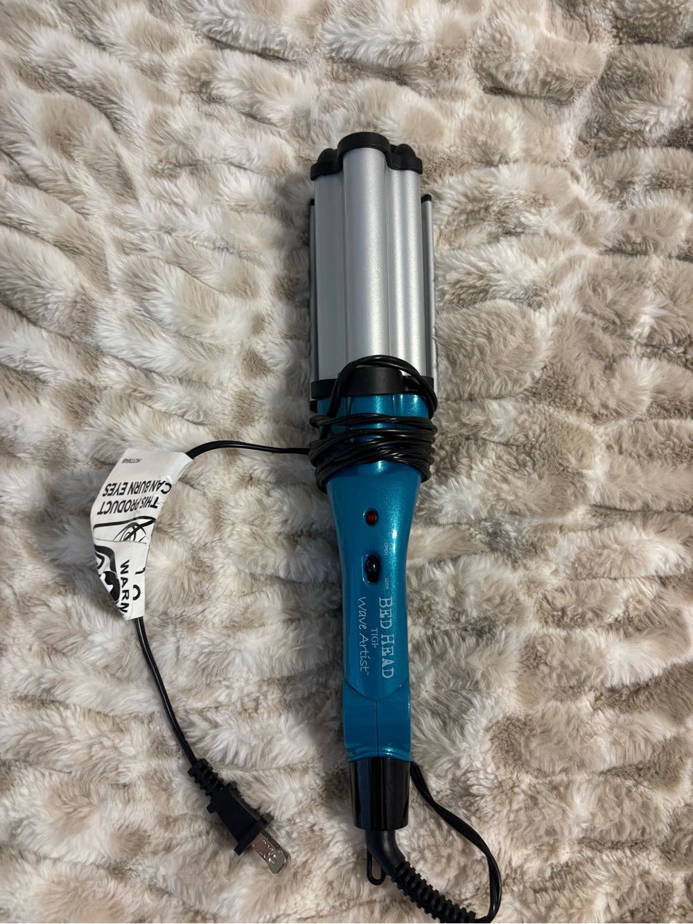 BedHead Teal Triple Barrel Waver Hair Styling Iron
